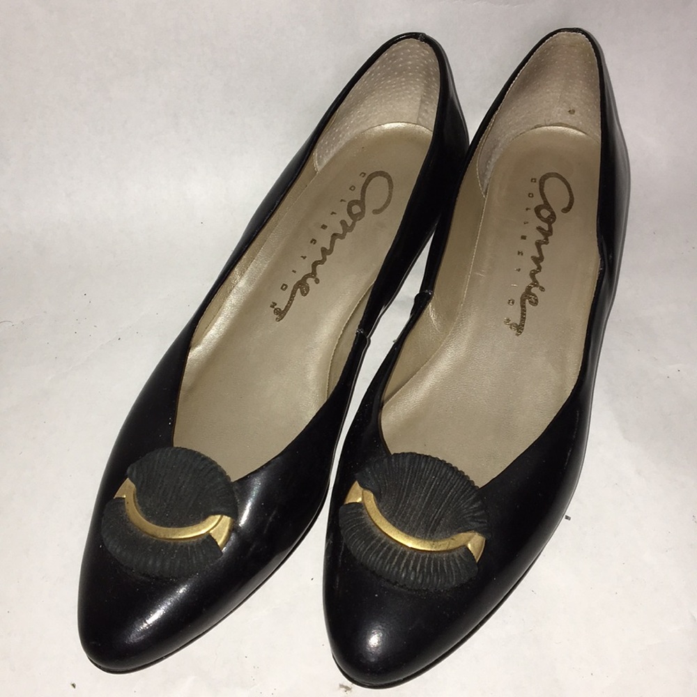 Vintage Black Wedges